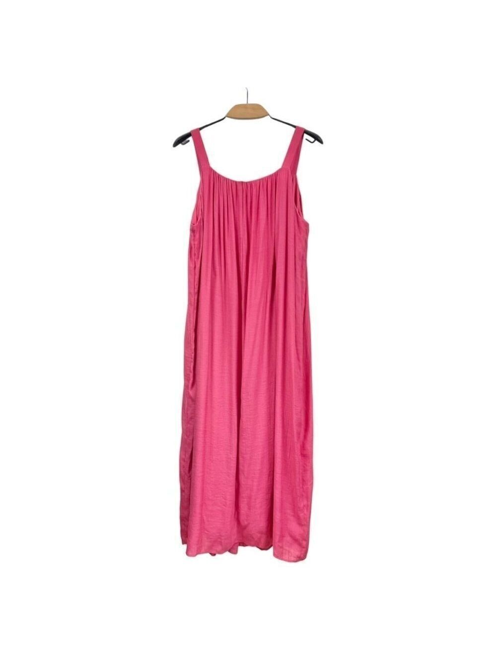 ** Nanette by Nanette Lepore Carmine Pink Maxi Boho Dress Size 14 - Picture 3 of 5